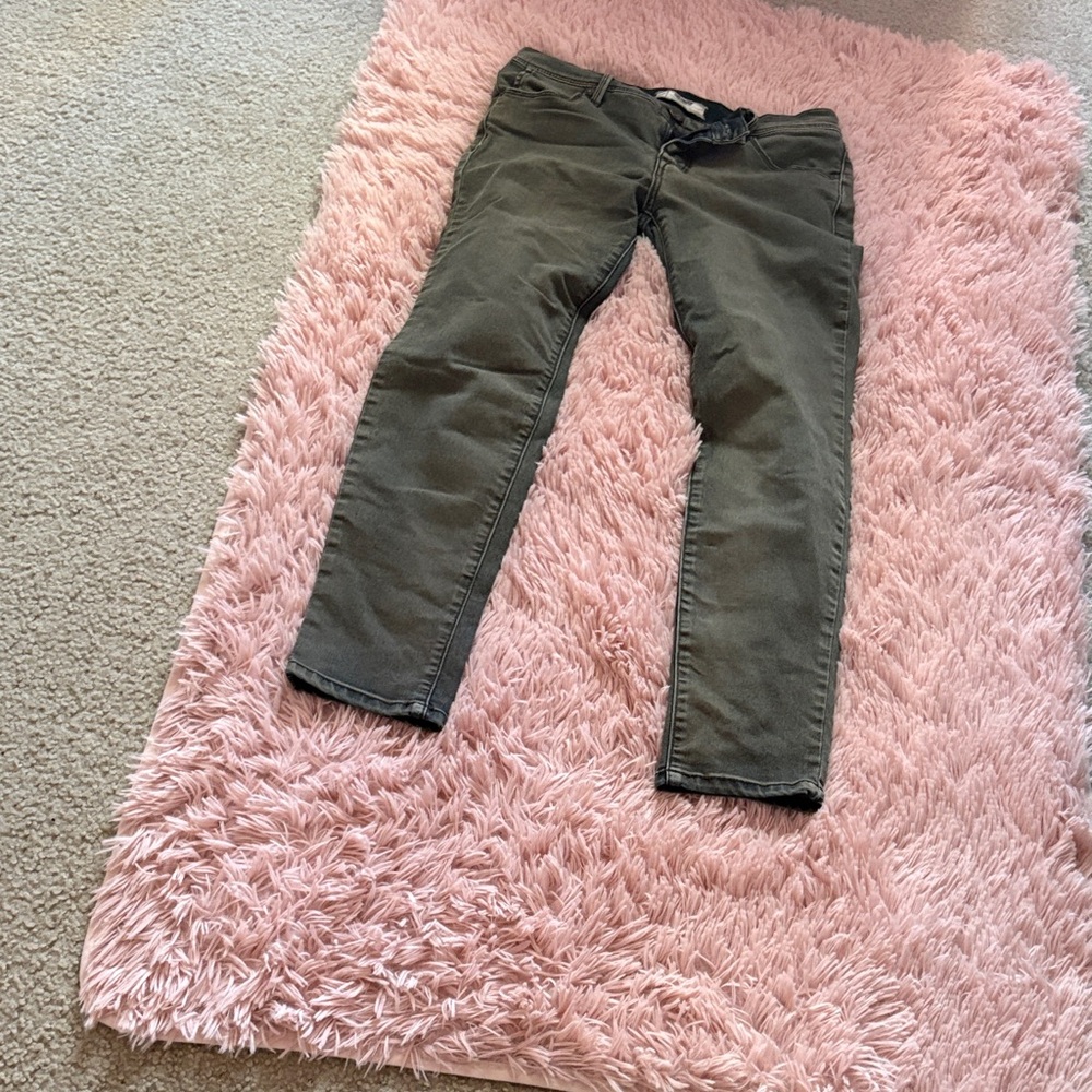 Free People Olive Green Women Jeans